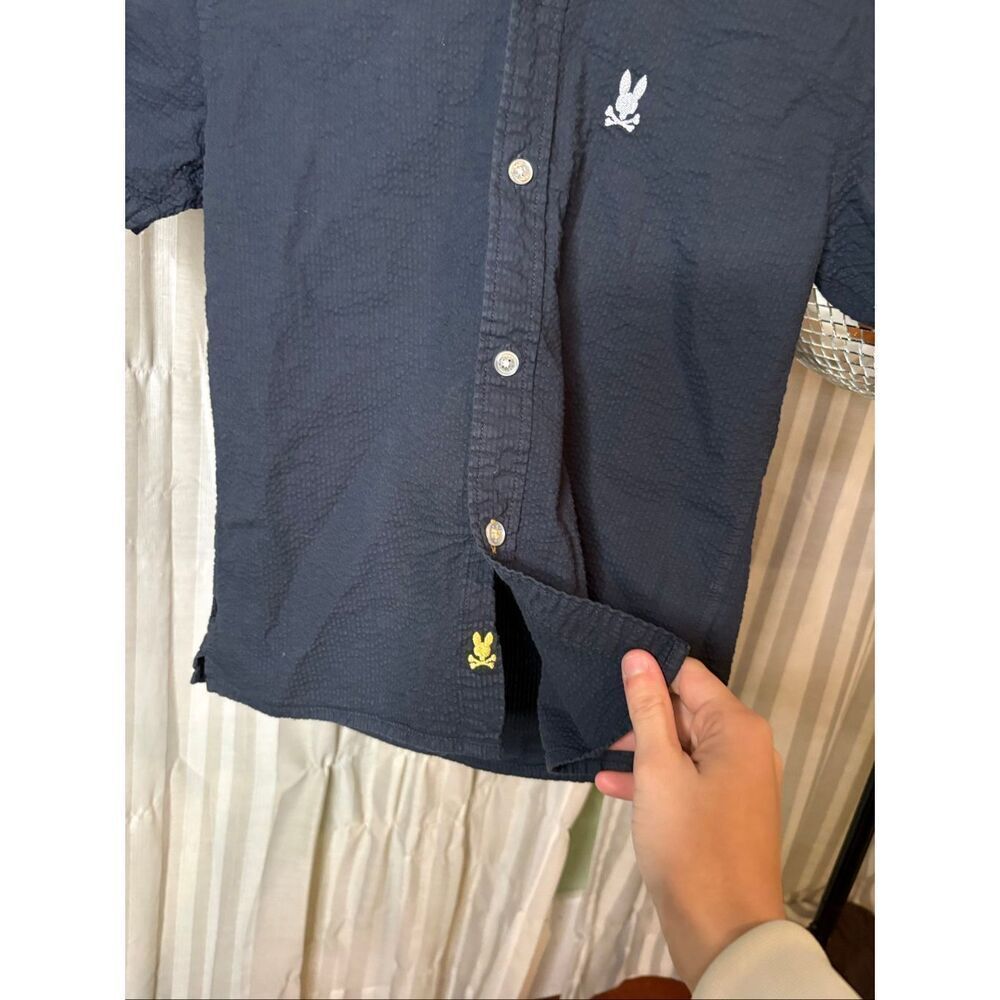Psycho Bunny Alton Seersucker Kids Button Down - Picture 5 of 8